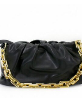 Sienna Chain Pouch Bag - Black