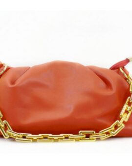 Sienna Chain Pouch Bag - Orange