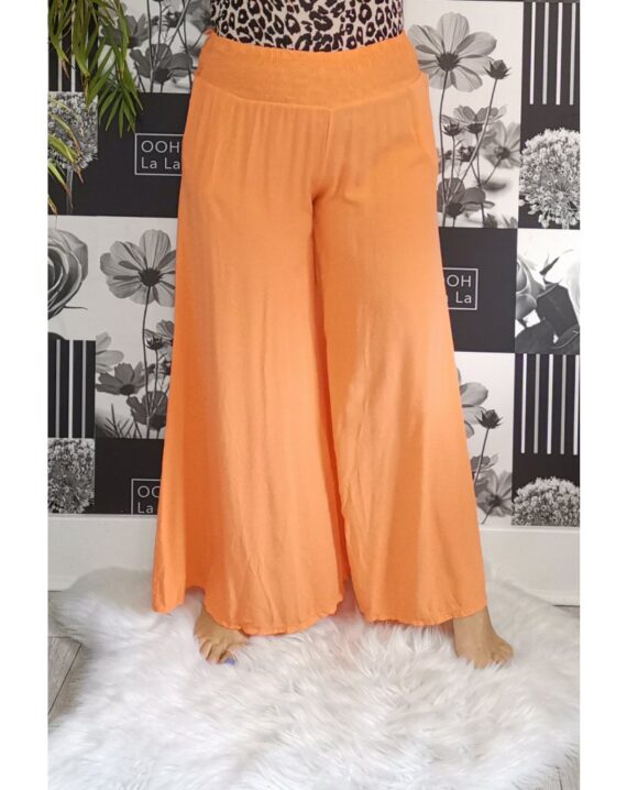 Amy Elasticated Waist Culottes - Orange