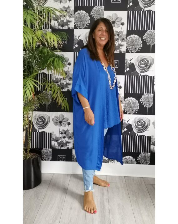 Ophelia Kimono Style Jacket - Royal Blue