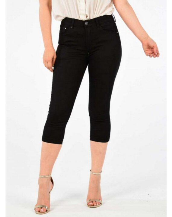Elouise Cropped Jeans - Black