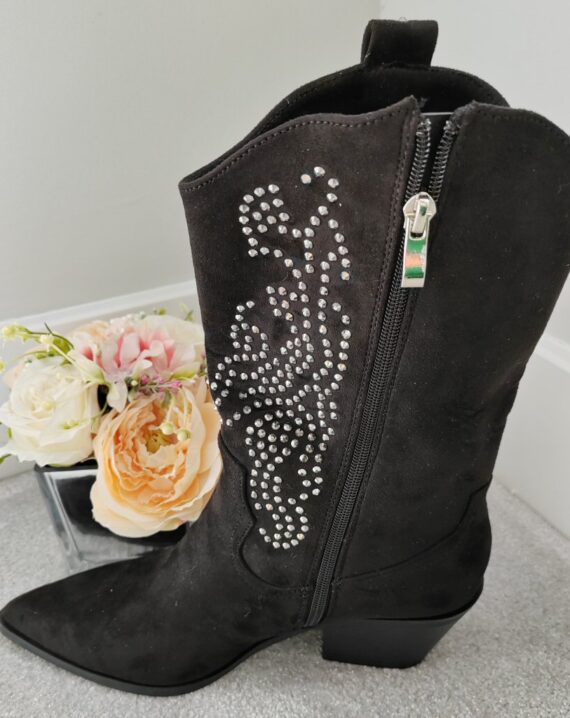 Hazel Embellished Cowboy Boots