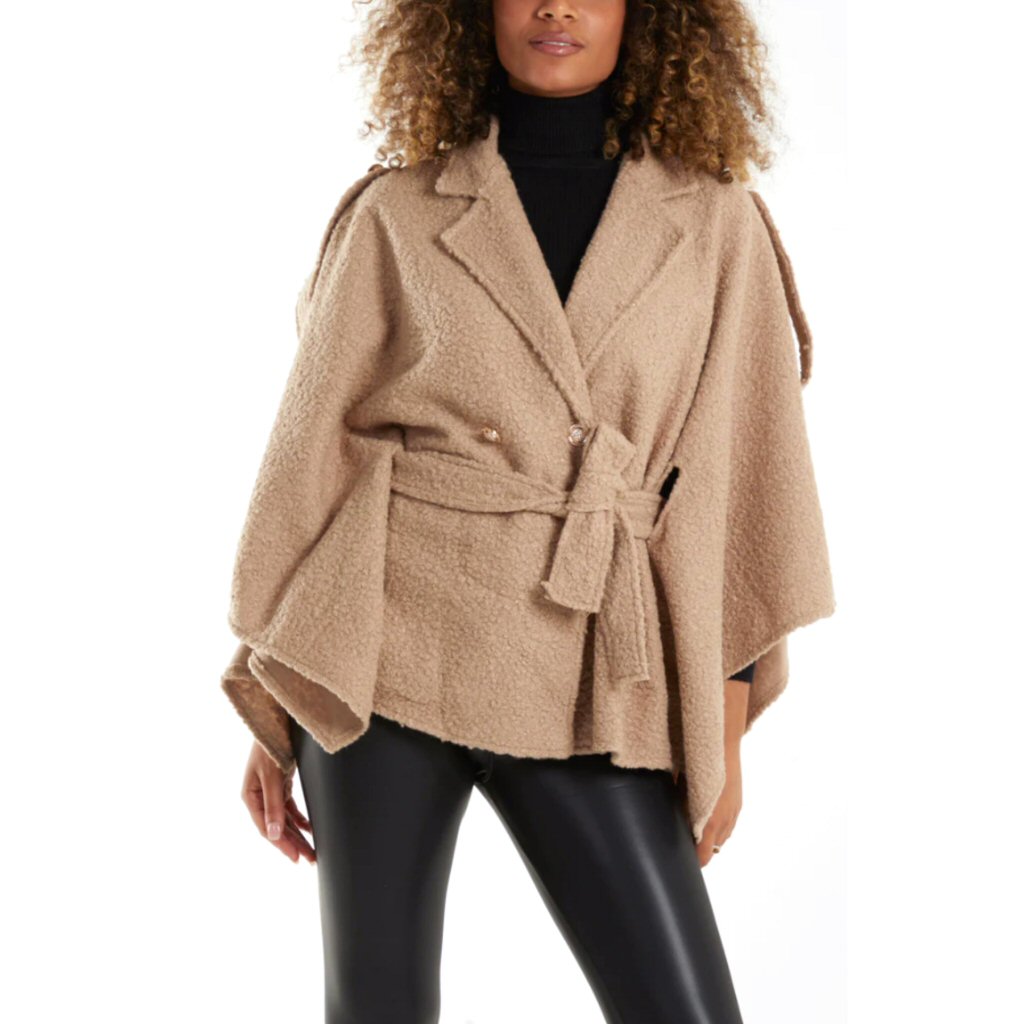 Penny Military Cape - Beige
