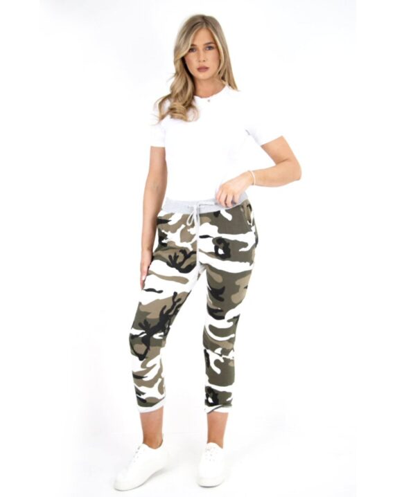 Sadie Casual Camouflage Print Trousers