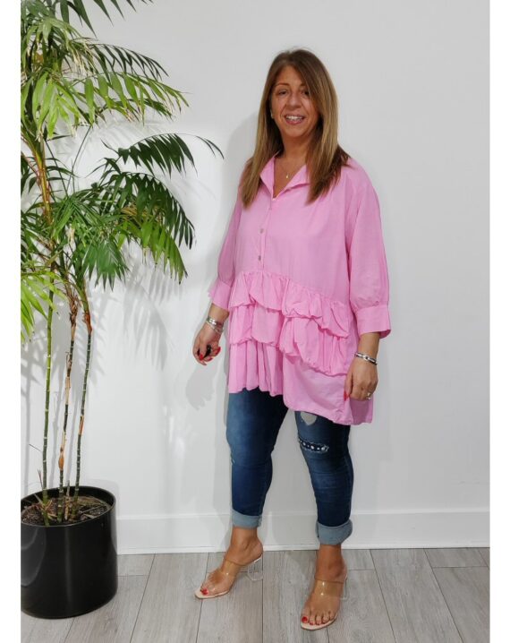 Alison Frill Layer Tunic Top - Pink