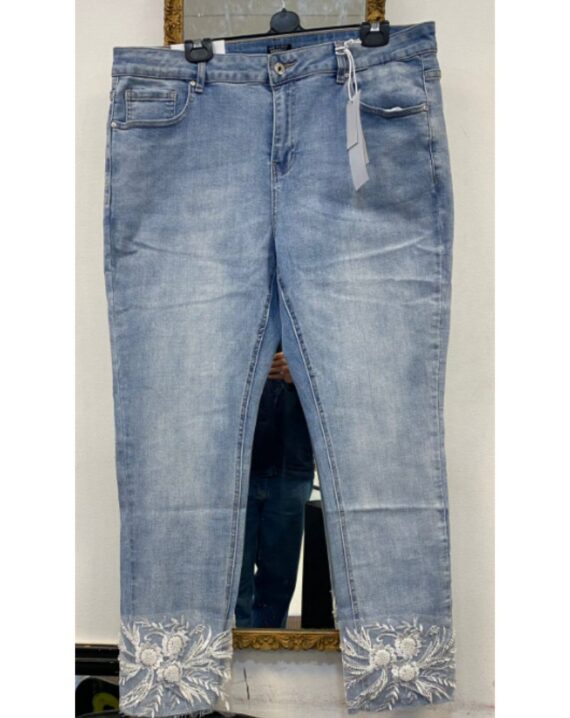 Jenny Lace Hem Detail Jeans
