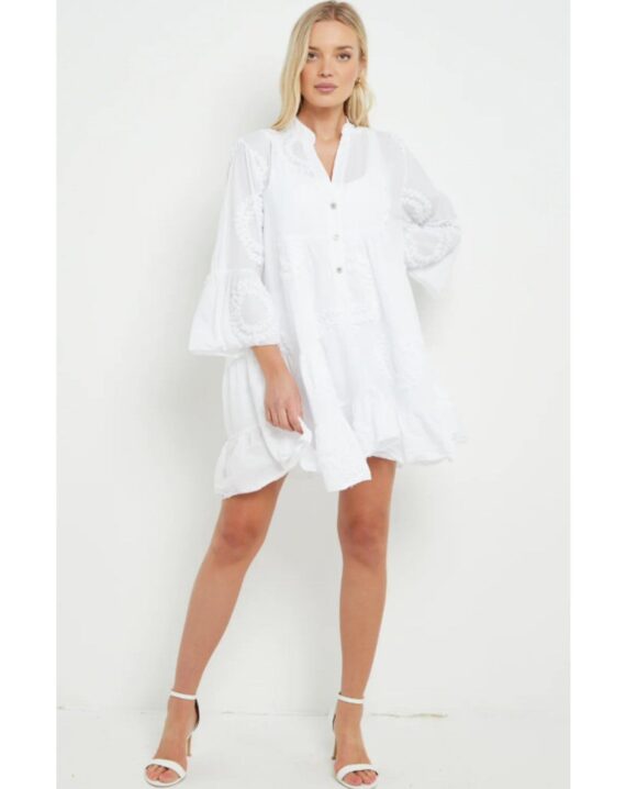 Isla Tunic Dress - White