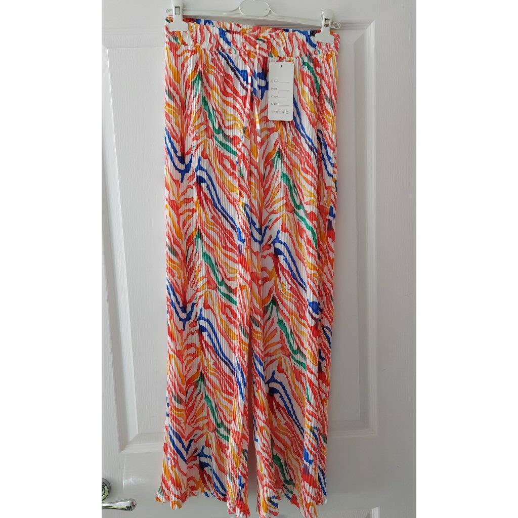 Lucy Pleated Palazzo Trousers - Orange