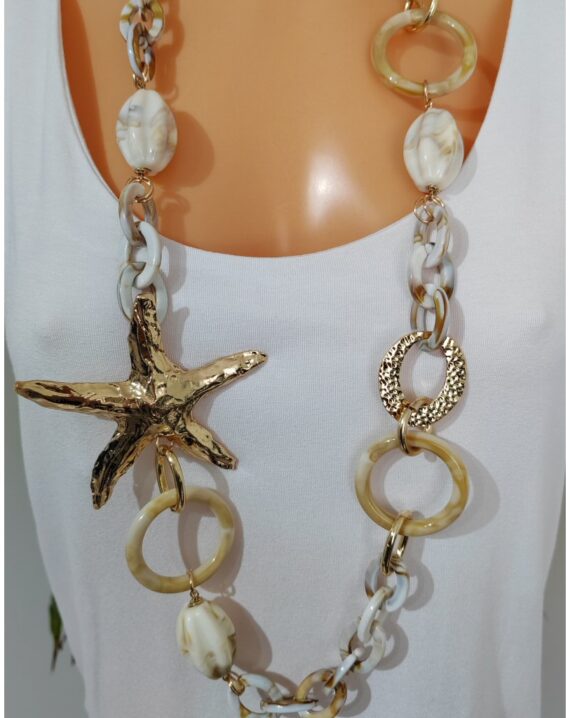 Beaded Starfish Necklace